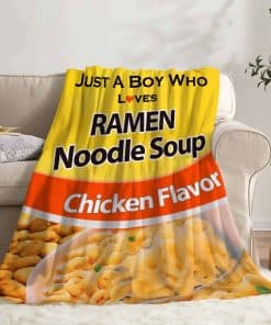 Manta de Todeyya para Niños 'Just a Boy Who Loves Ramen' -