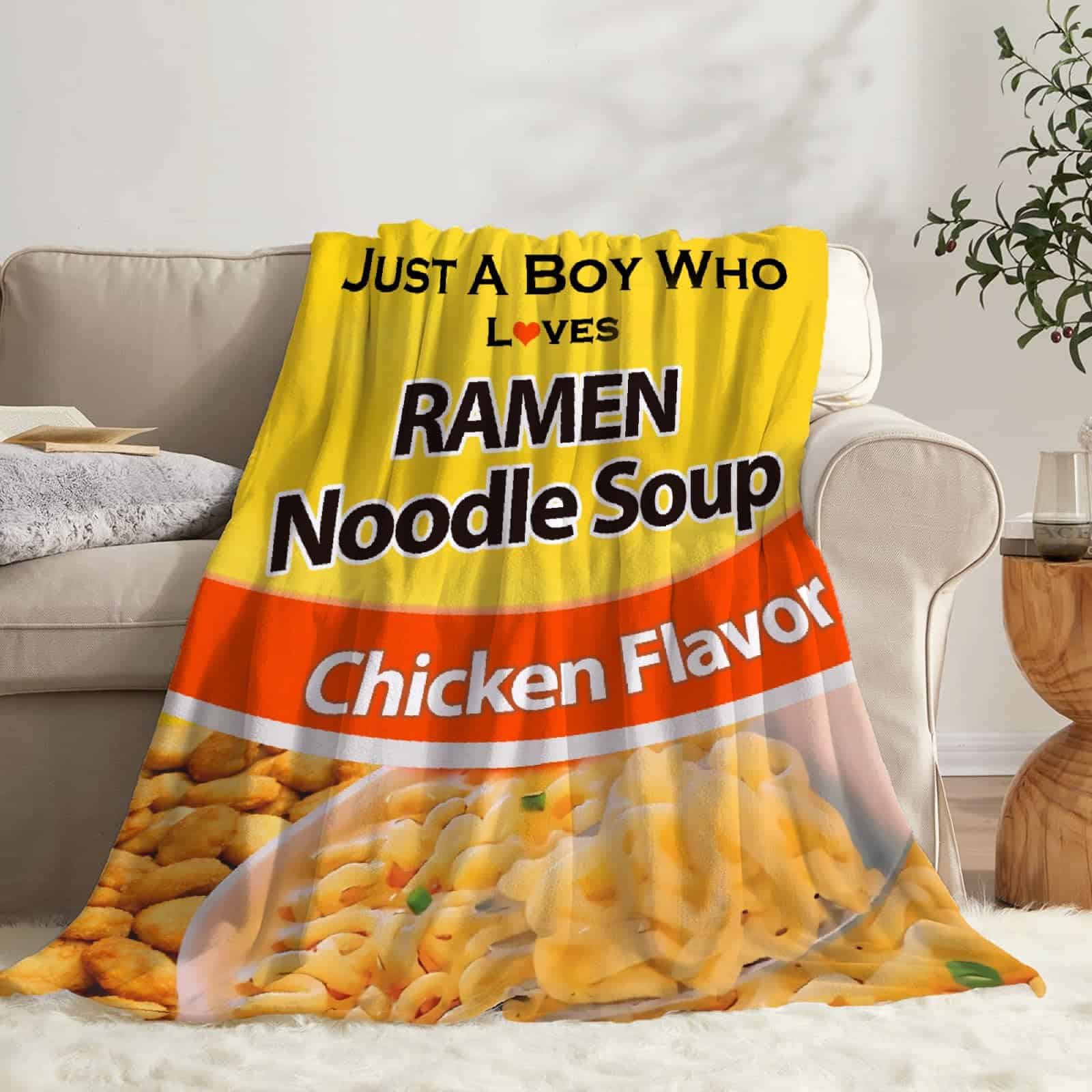 Manta de Todeyya para Niños 'Just a Boy Who Loves Ramen' -