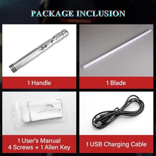 SHUANGZI SABLE Empuñadura de metal Sable de luz de duelo - Imagen 8