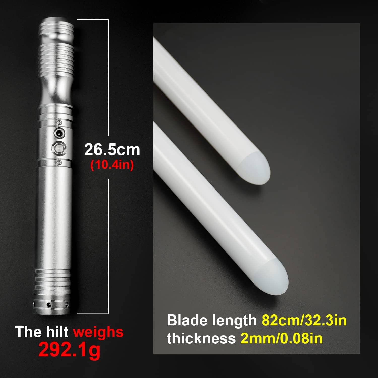 SHUANGZI SABLE Empuñadura de metal Sable de luz de duelo - Imagen 3