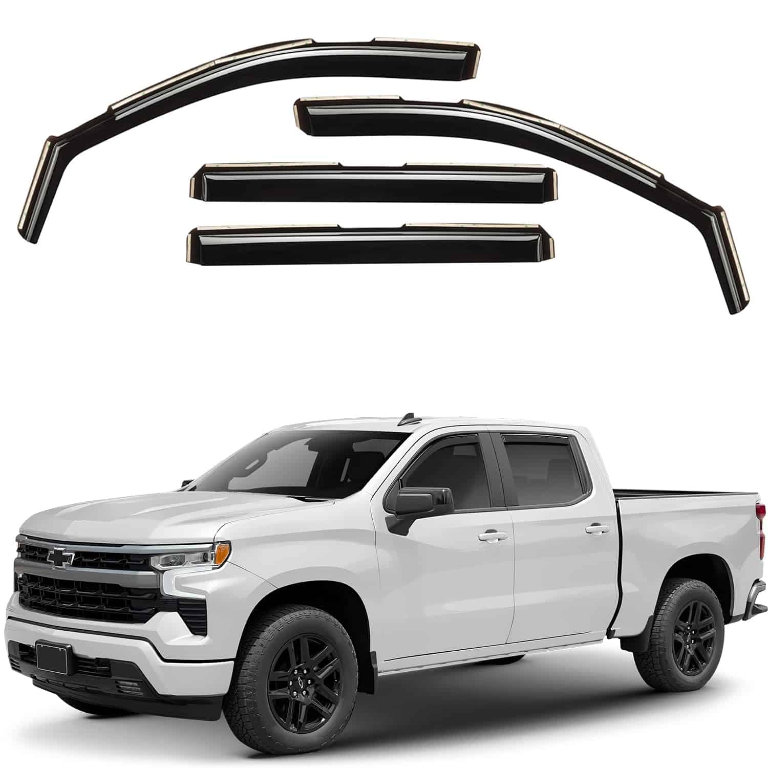 Deflectores de Ventana Tintados en Humo para Ventana