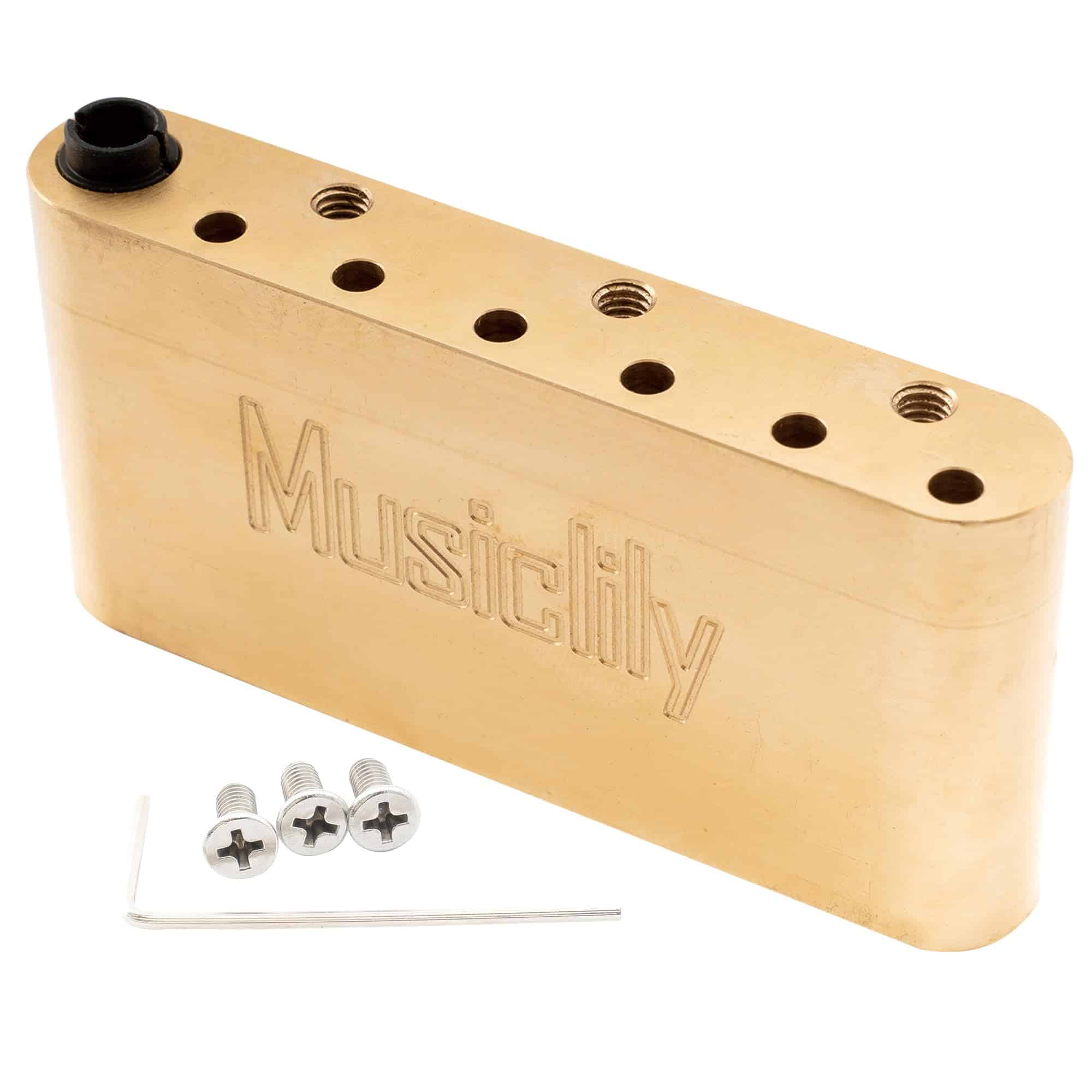 Musiclily Ultra Full Brass 36mm Tremolo Block 52.5mm String