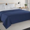 Cobija de LINO LANE Azul Marino para Cama - 100% Algodón