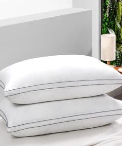 Juego de 2 almohadas alternativas de plumas tamaño King-20