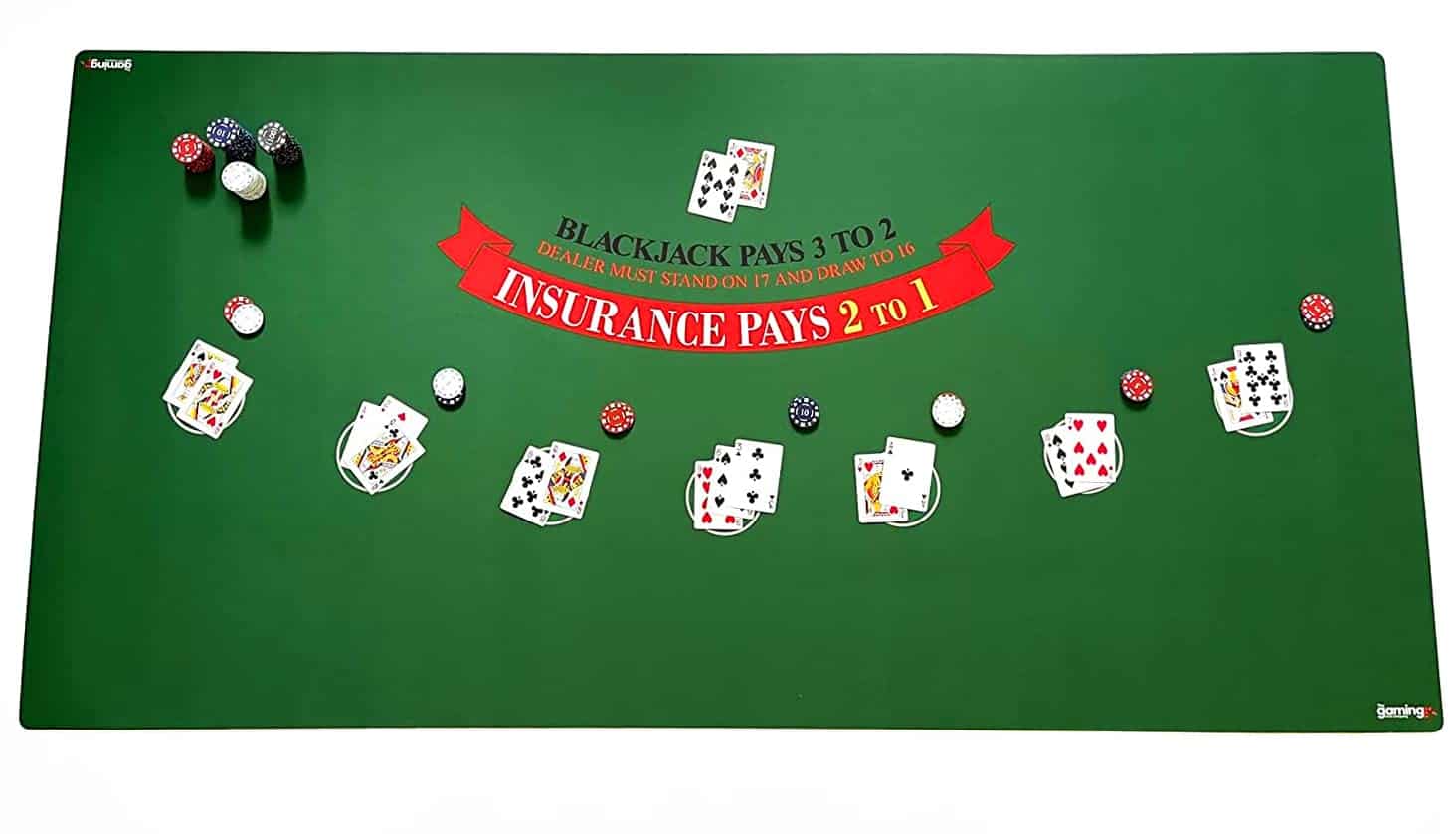 Tapete de Blackjack para Noches de Casino en Casa - Tapete