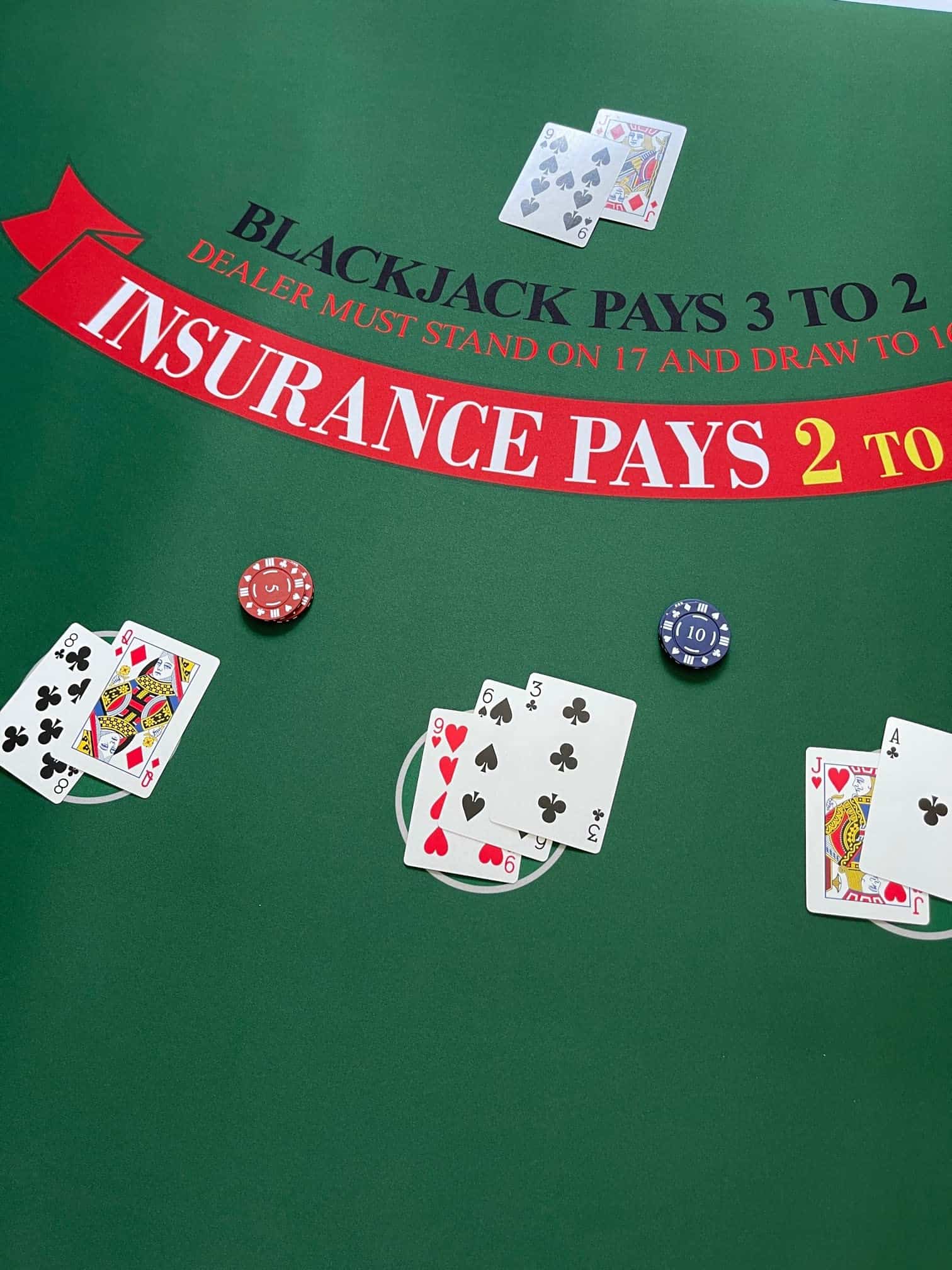 Tapete de Blackjack para Noches de Casino en Casa - Tapete - Imagen 4