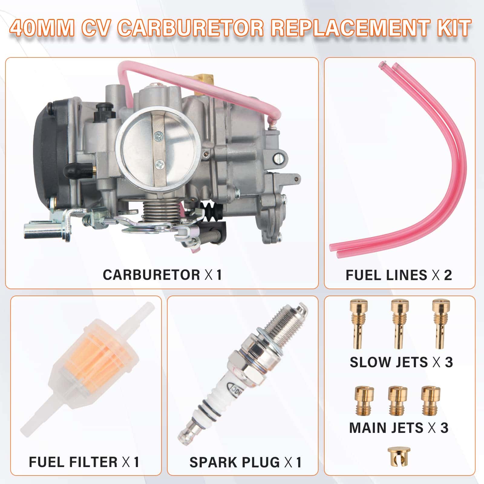 Carburador 883 CV 40mm para Harley Davidson HD Sportster - Imagen 5