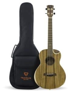 Traveler Guitar Redlands Concert Koa Bass Guitar | Bajo de