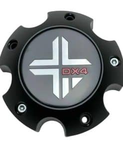 Tapa de centro de rueda mate negra DX4 5 birlos 73062090F-3