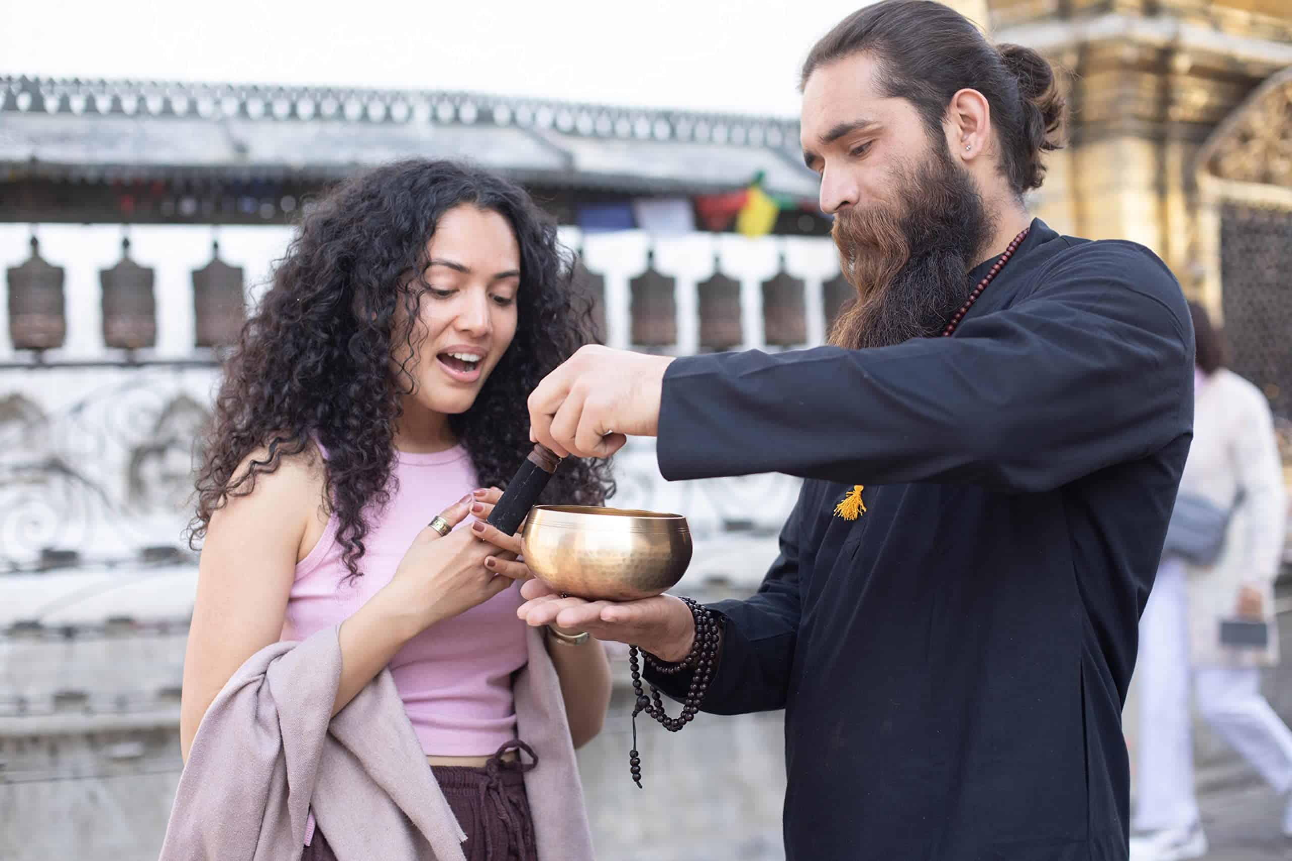 Set de Cuenco Tibetano de 5" - Grado Maestro de Sanación - - Imagen 9