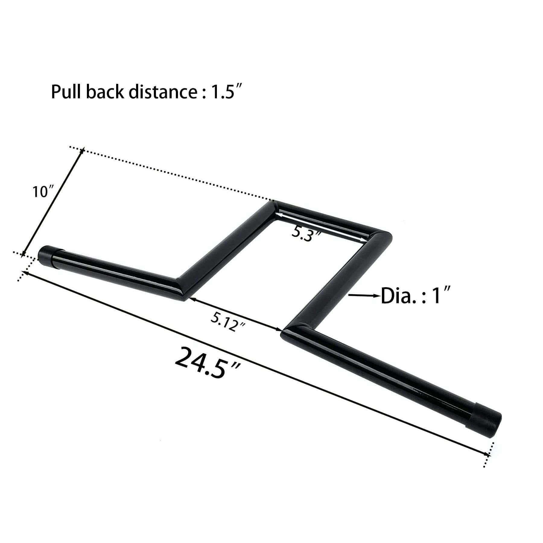 Manillar Z-Bar Universal para Motocicleta Drag de 10 - Imagen 3