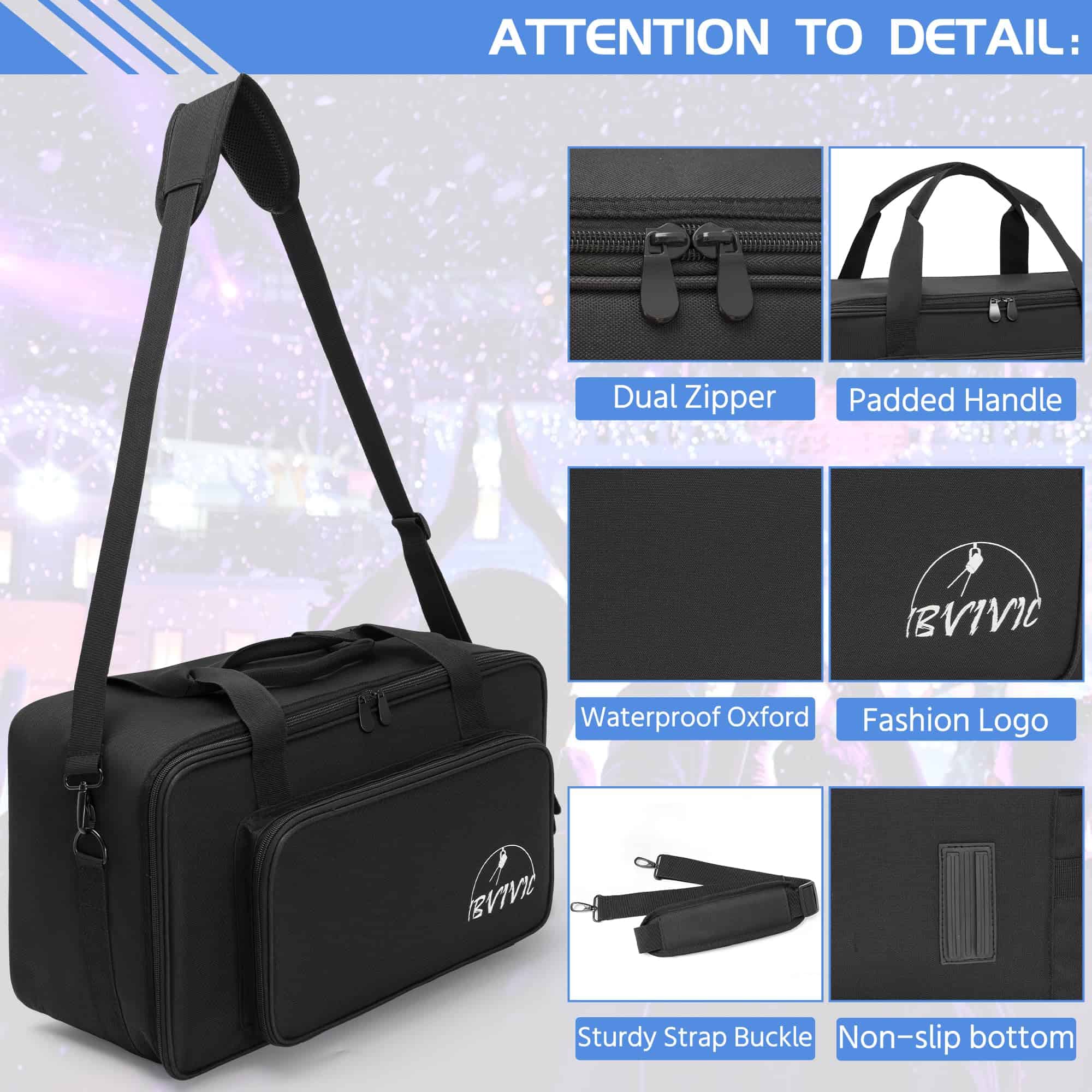 Bolsa de Almacenamiento para 4 Focos Par 5/16'' Acolchada - Imagen 4