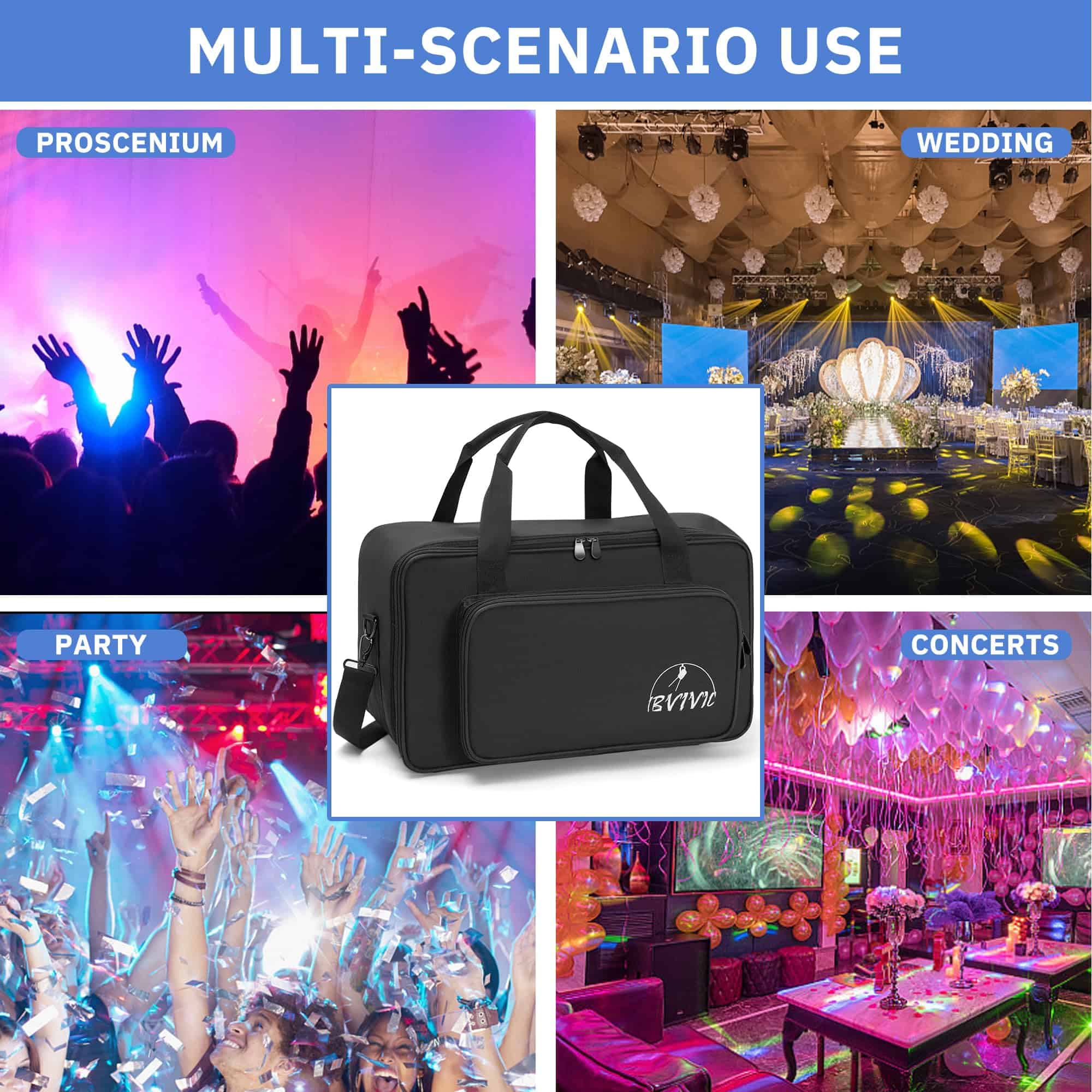 Bolsa de Almacenamiento para 4 Focos Par 5/16'' Acolchada - Imagen 7