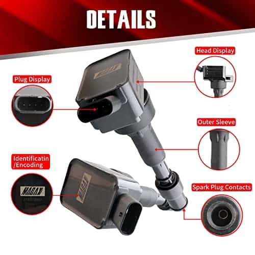 MACAX Juego de 4 bobinas de encendido UF816 GN10877 - Imagen 5