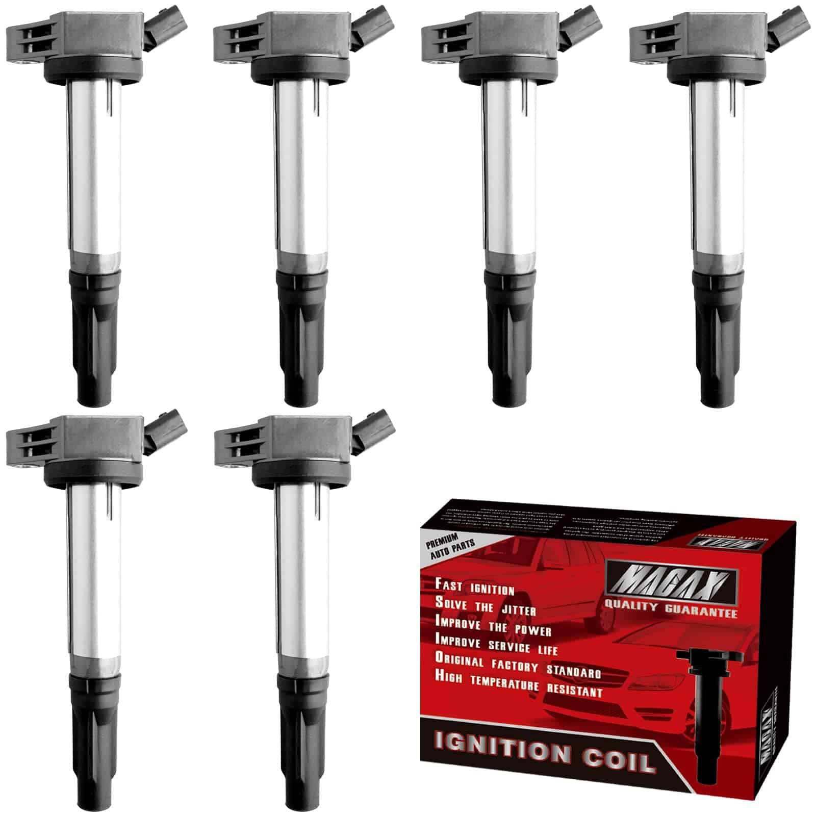 Conjunto de 6 Bobinas de Encendido UF487 C1601 Compatible