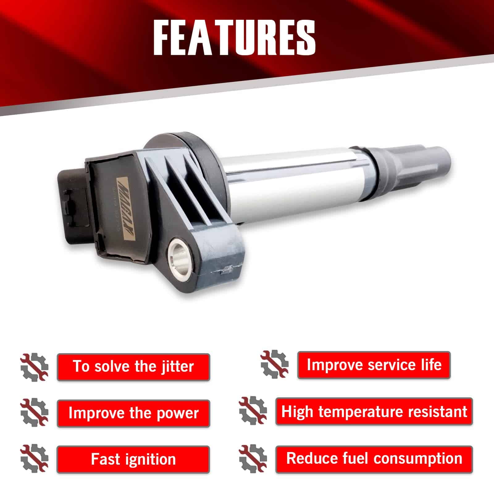 Conjunto de 6 Bobinas de Encendido UF487 C1601 Compatible - Imagen 4