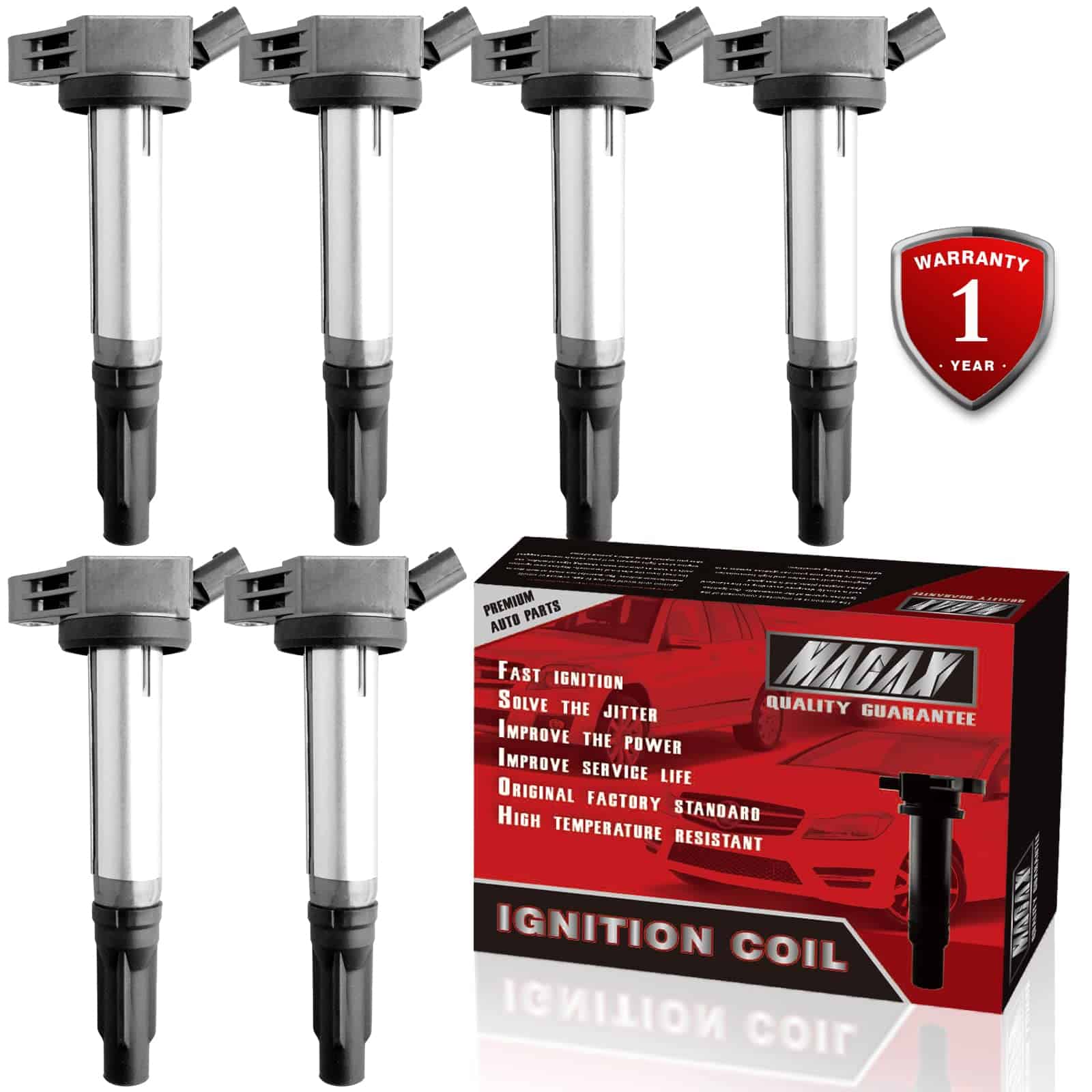 Conjunto de 6 Bobinas de Encendido UF487 C1601 Compatible - Imagen 7