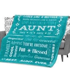 Manta de Tía FILO ESTILO para Regalos de Cumpleaños de