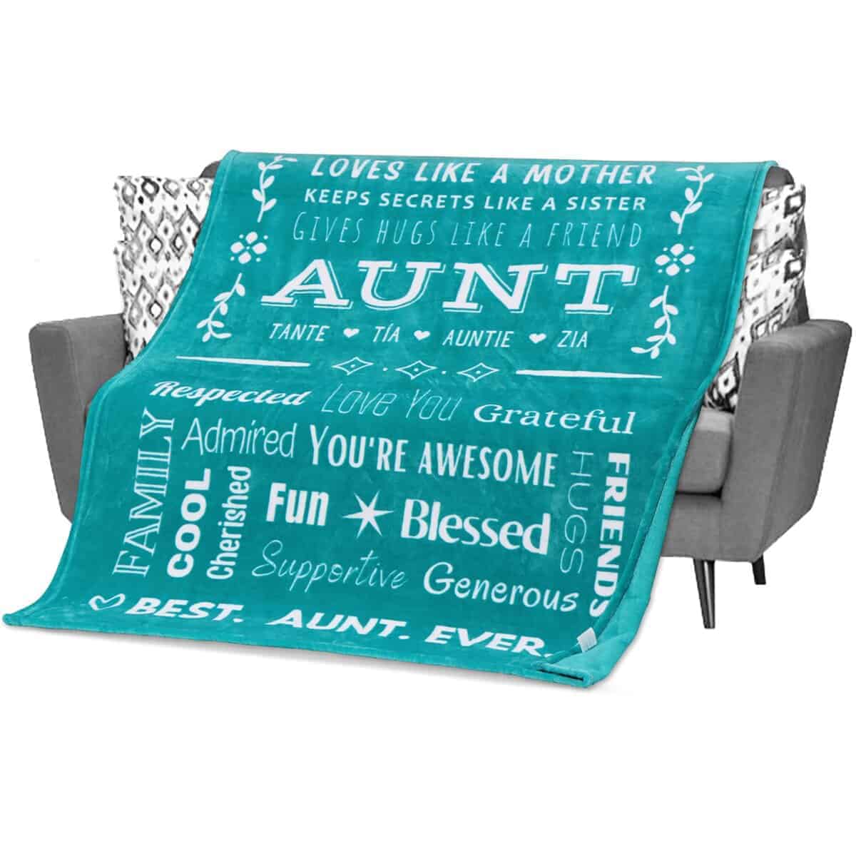 Manta de Tía FILO ESTILO para Regalos de Cumpleaños de