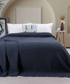 Manta de Muselina ultra suave para -Gris Oscuro