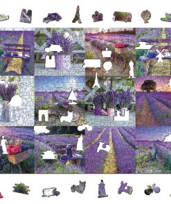 Rompecabezas de madera WOODEN.CITY 1000 + 10 Piezas Lavanda