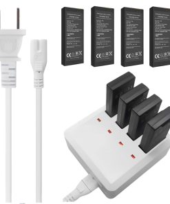 Batería y Cargador para DJI Tello & Tello Edu, 4 Baterías,