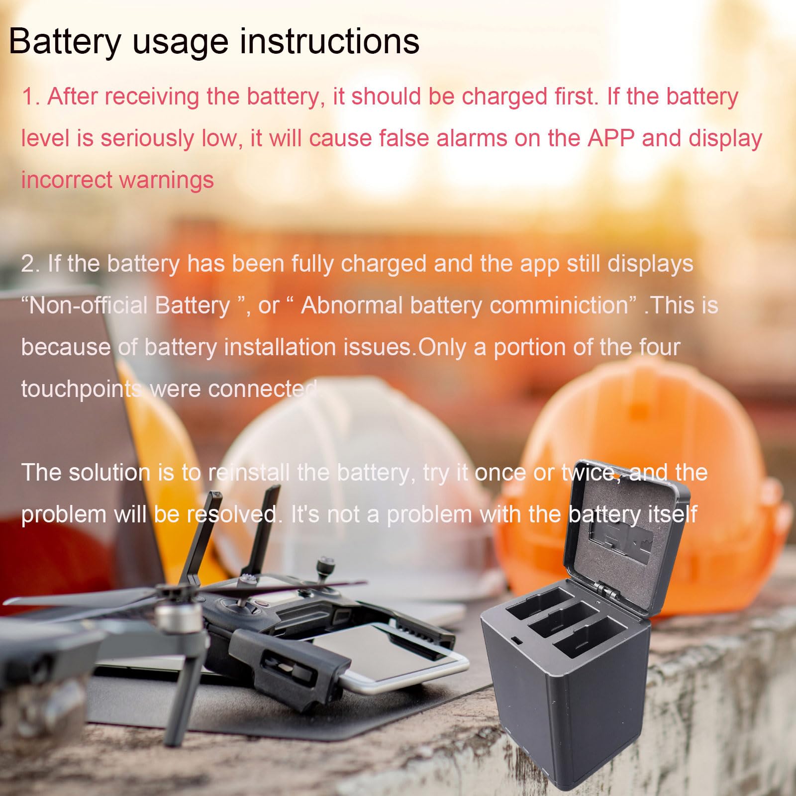 3 Baterías de 1100mAh para Ryze Tech DJI Tello + Cargador - Imagen 4