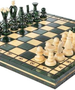 Juego de Ajedrez de Madera Hecho a Mano Muba con Tablero de