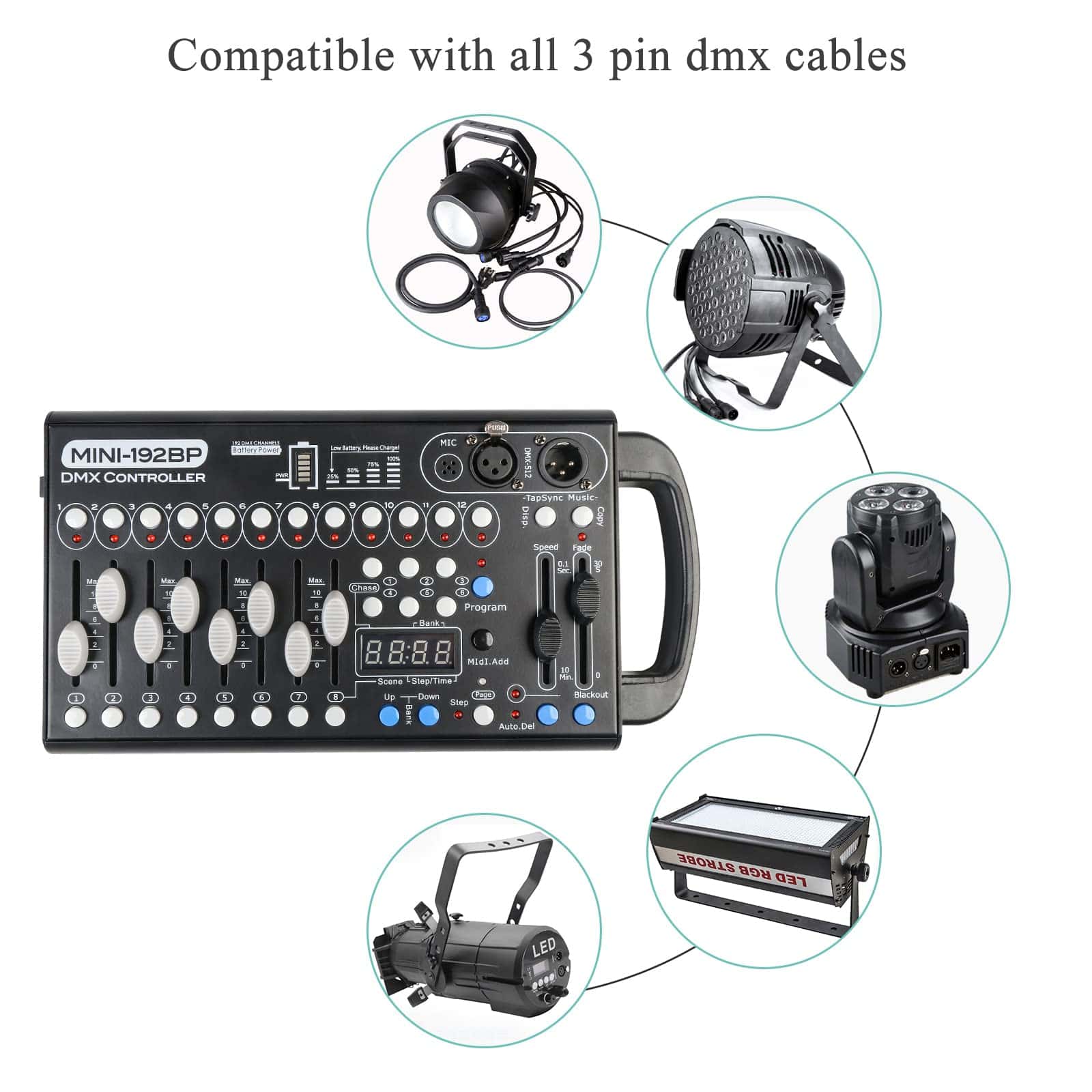 Controlador de batería DMX con MIDI, Controlador DMX - Imagen 5