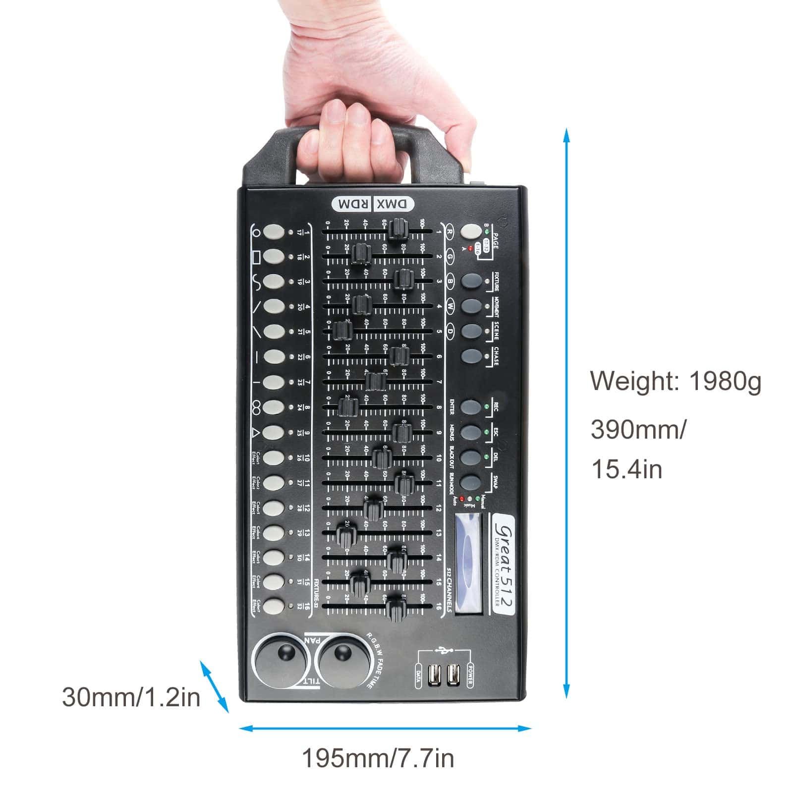 Controlador de Luces DMX 512, Controlador de Luces para dj, - Imagen 6