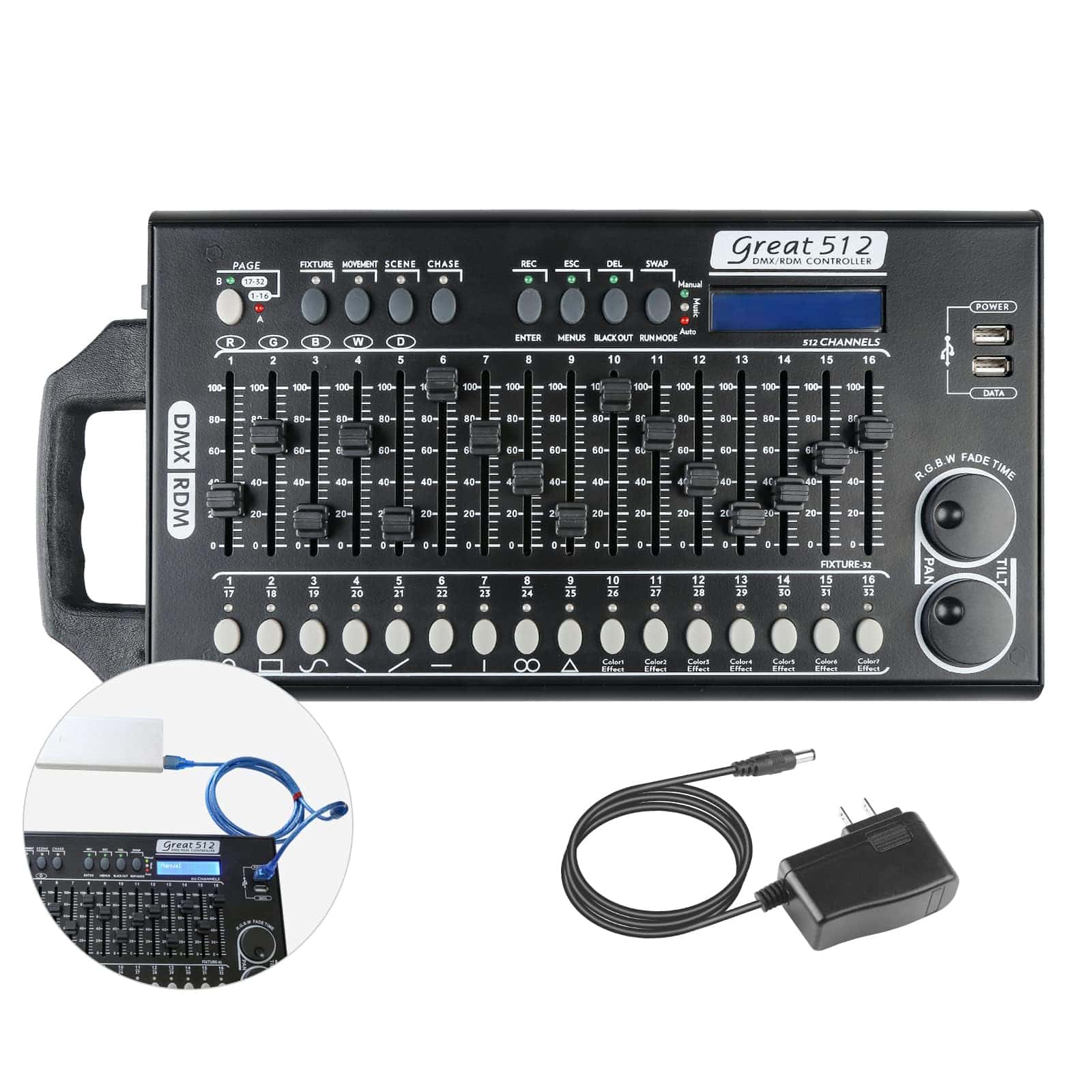 Controlador de Luces DMX 512, Controlador de Luces para dj,