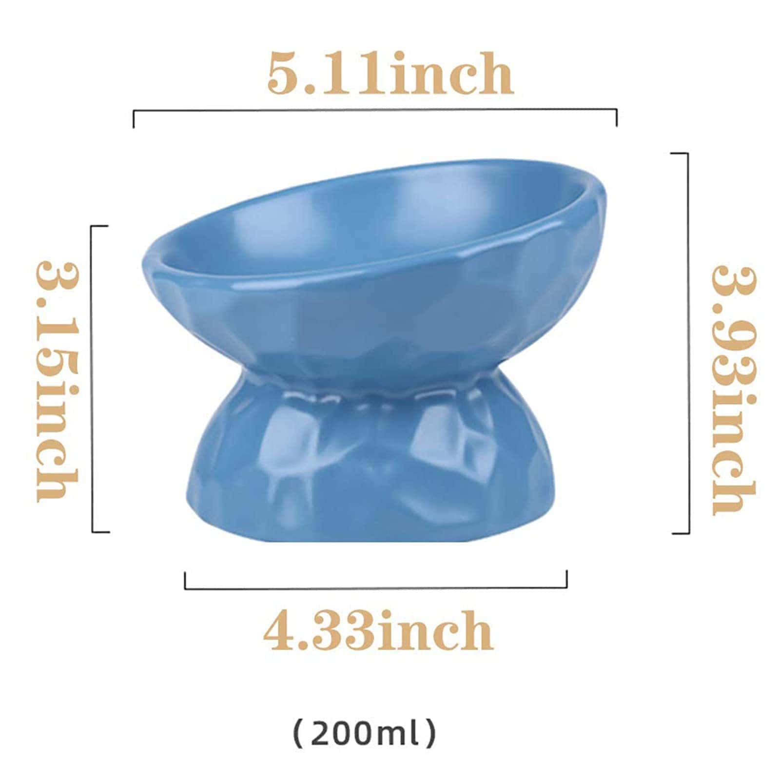 Comedero para gatos elevado inclinado, cuencos de comida - Imagen 3