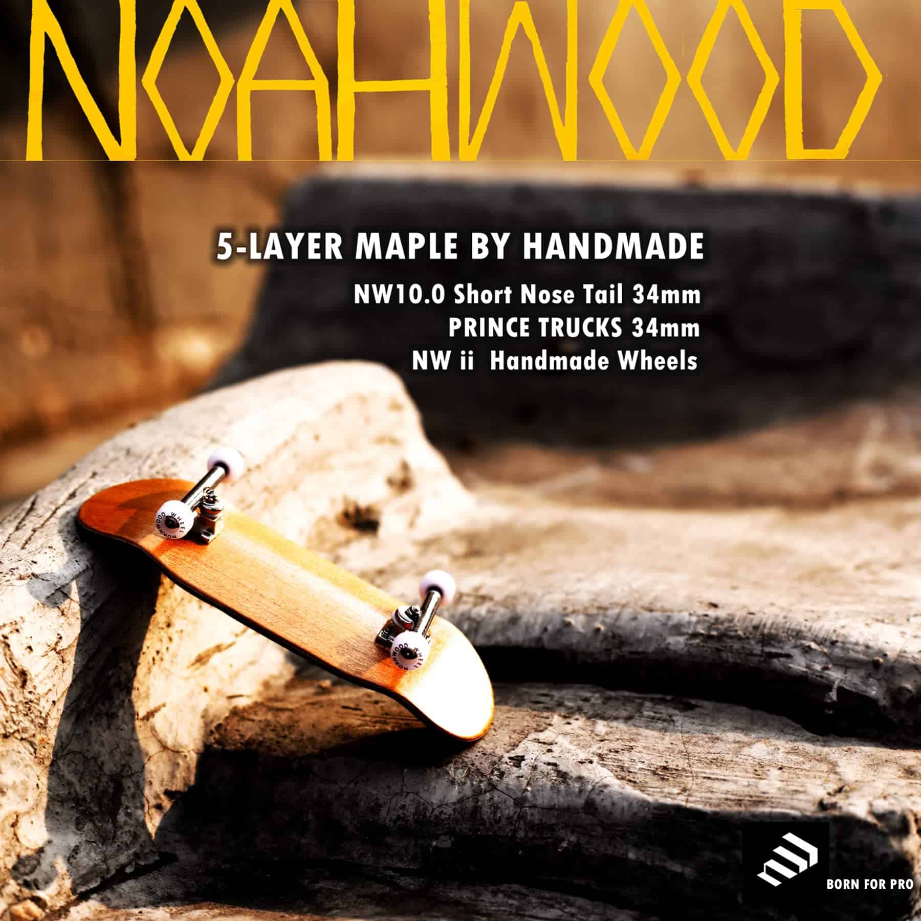 NOAHWOOD Juego Completo de Fingerboard de Madera (Noah Team - Imagen 6