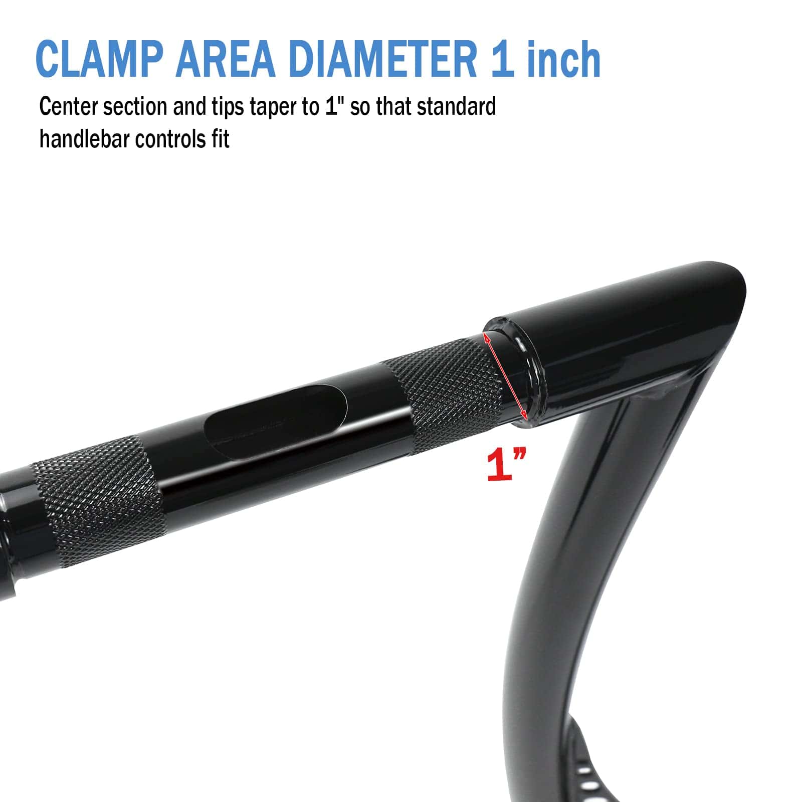 Manillar de 12" Ape Hangers Z Bar Handlebar 1 1/4" - Imagen 7