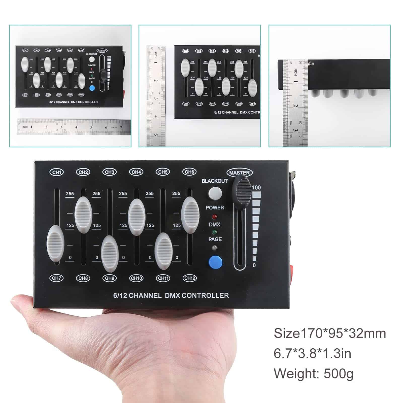 Controlador de Dimmer DMX de 12 Canales MAD OWL, Diseño - Imagen 5