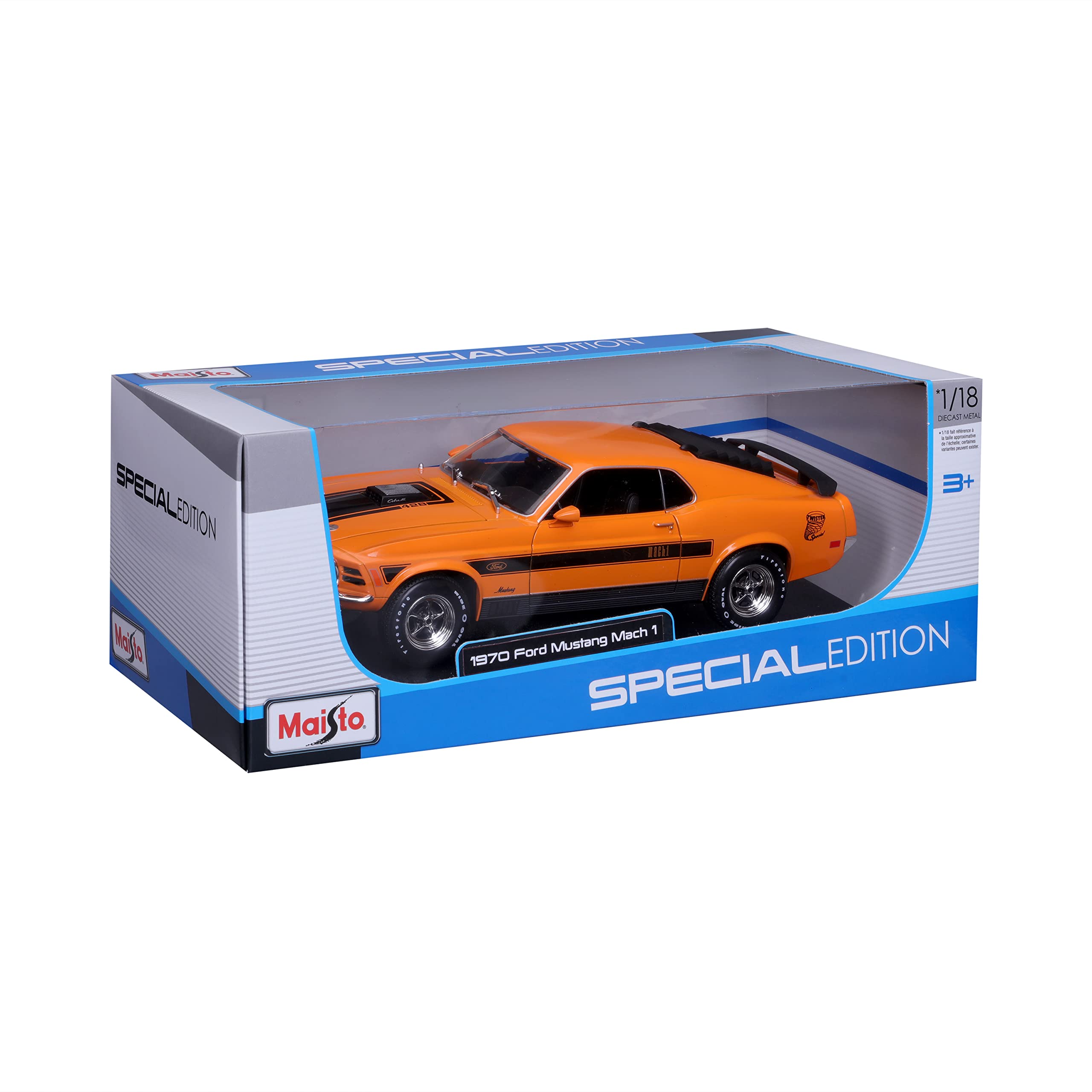 Maisto 1:18 Edición Especial 1970 Ford Mustang Mach 1, - Imagen 8