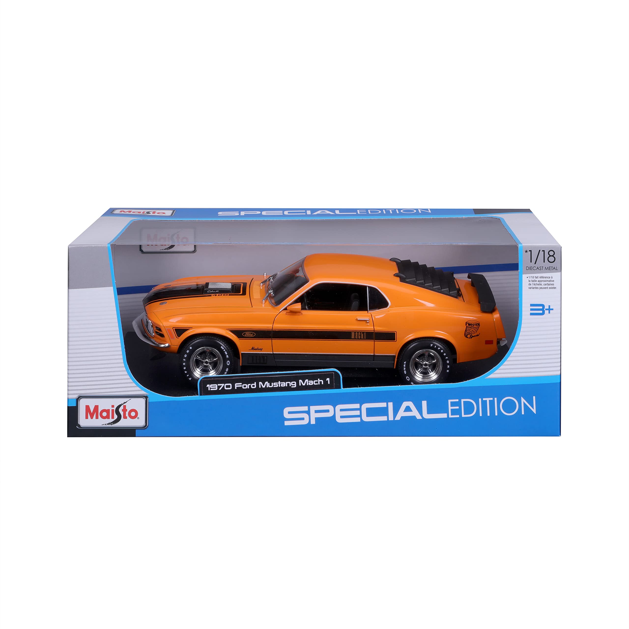 Maisto 1:18 Edición Especial 1970 Ford Mustang Mach 1, - Imagen 6
