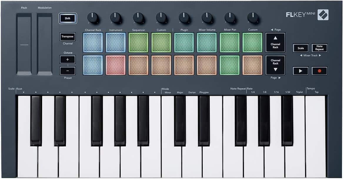 Novation FLkey Mini - Teclado controlador MIDI portátil de