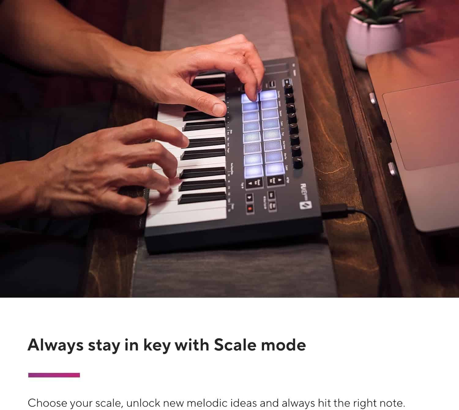 Novation FLkey Mini - Teclado controlador MIDI portátil de - Imagen 7