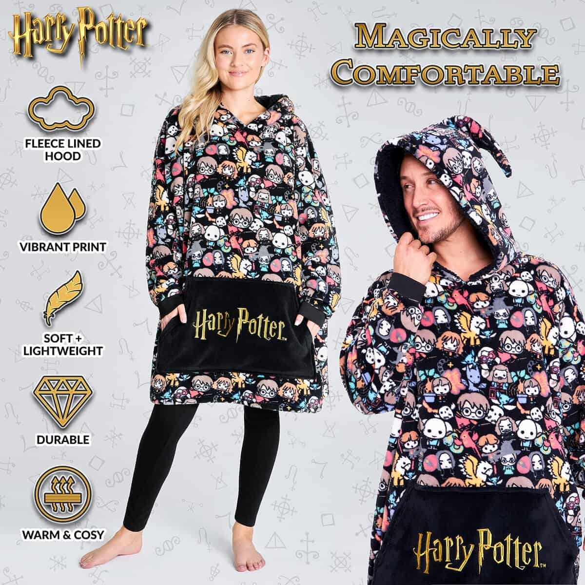 Manta con capucha de Harry Potter de gran tamaño para - Imagen 5