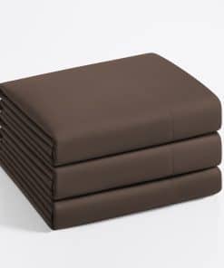 Juego de 3 Sábanas Planas Basic Choice, Serie -Brown