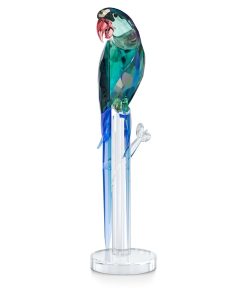 Banjo Jungle Beats Green Macaw Swarovski