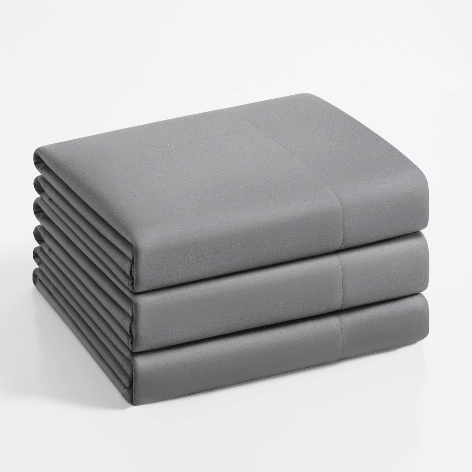 Juego de 3 sábanas planas Basic Choice, Serie -Carbón