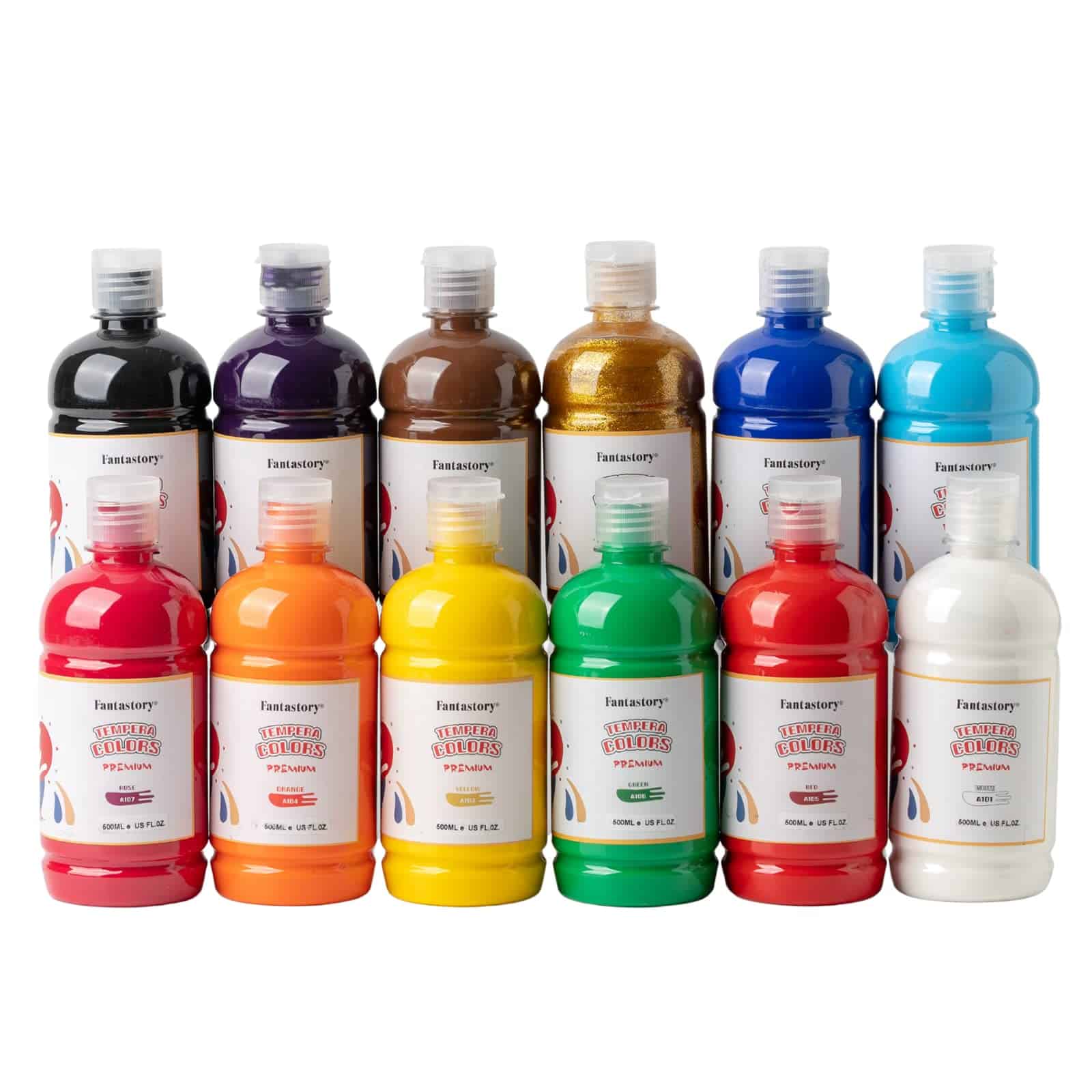 Pintura Tempera para Niños Fantastory 12 Colores (16.9 oz