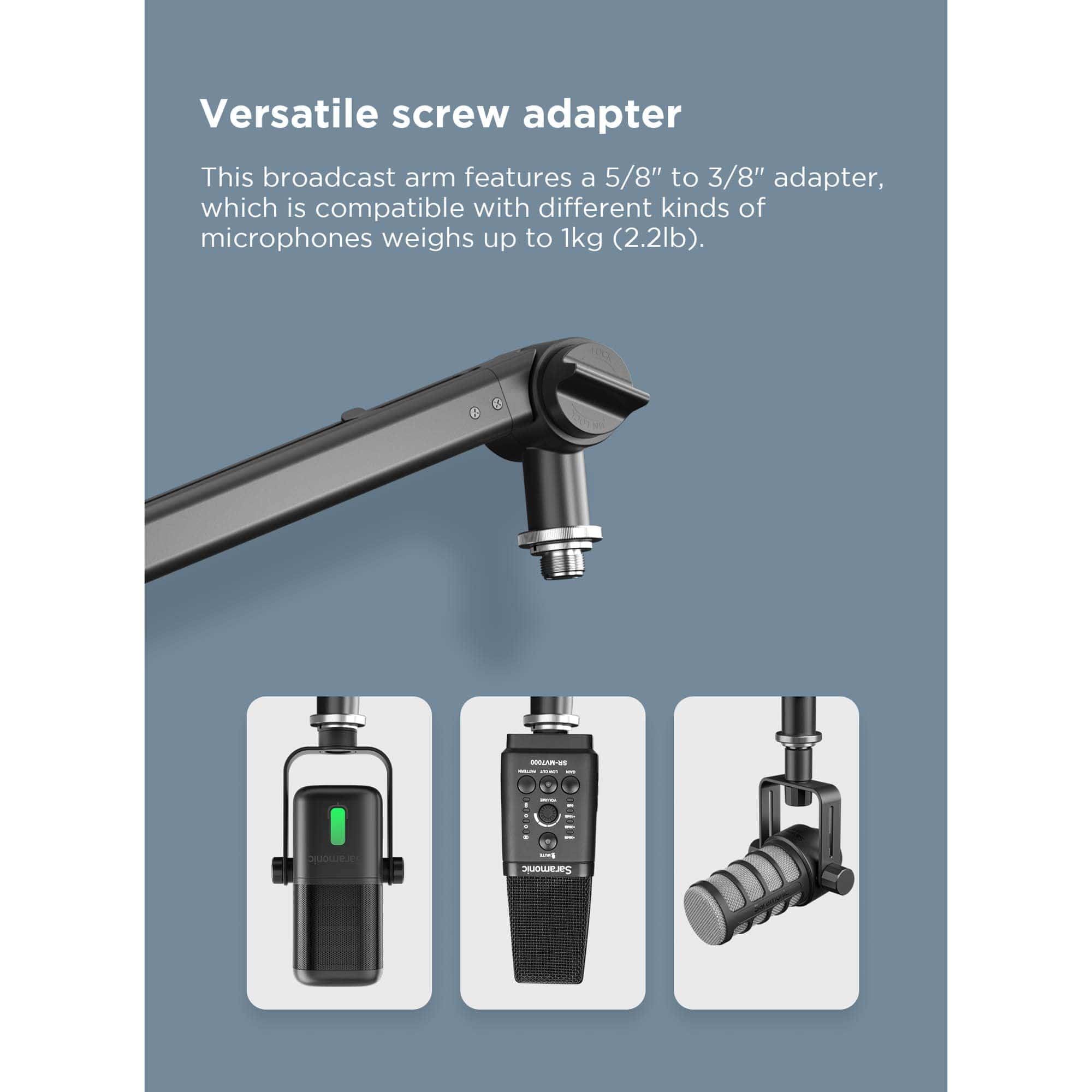 Saramonic SR-HC5 | Soporte de Suspensión de Micrófono de - Imagen 10