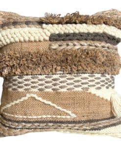 Funda de cojín decorativa boho-chic texturizada COCO