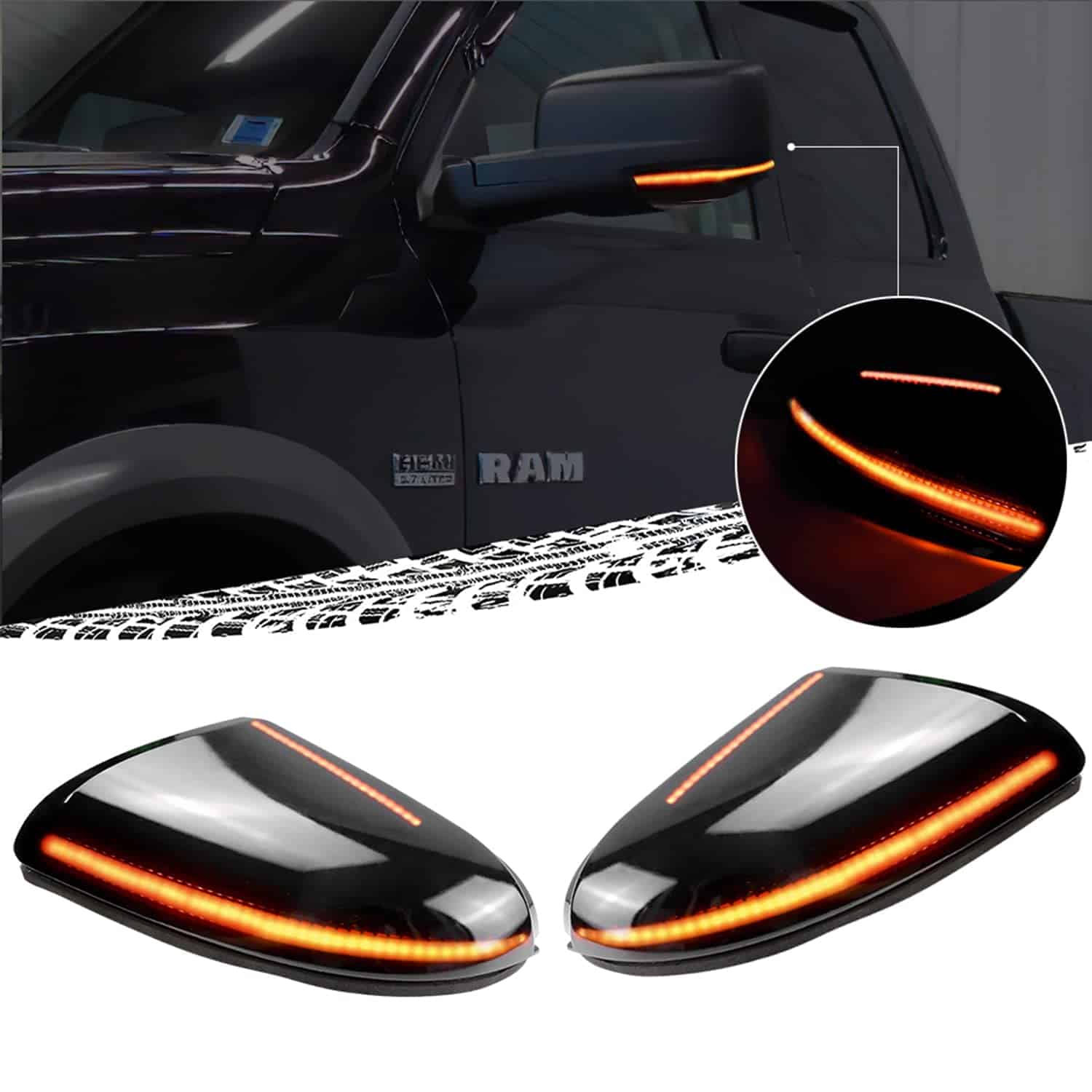 Espejo lateral con señal de giro secuencial Led Switchback - Imagen 3