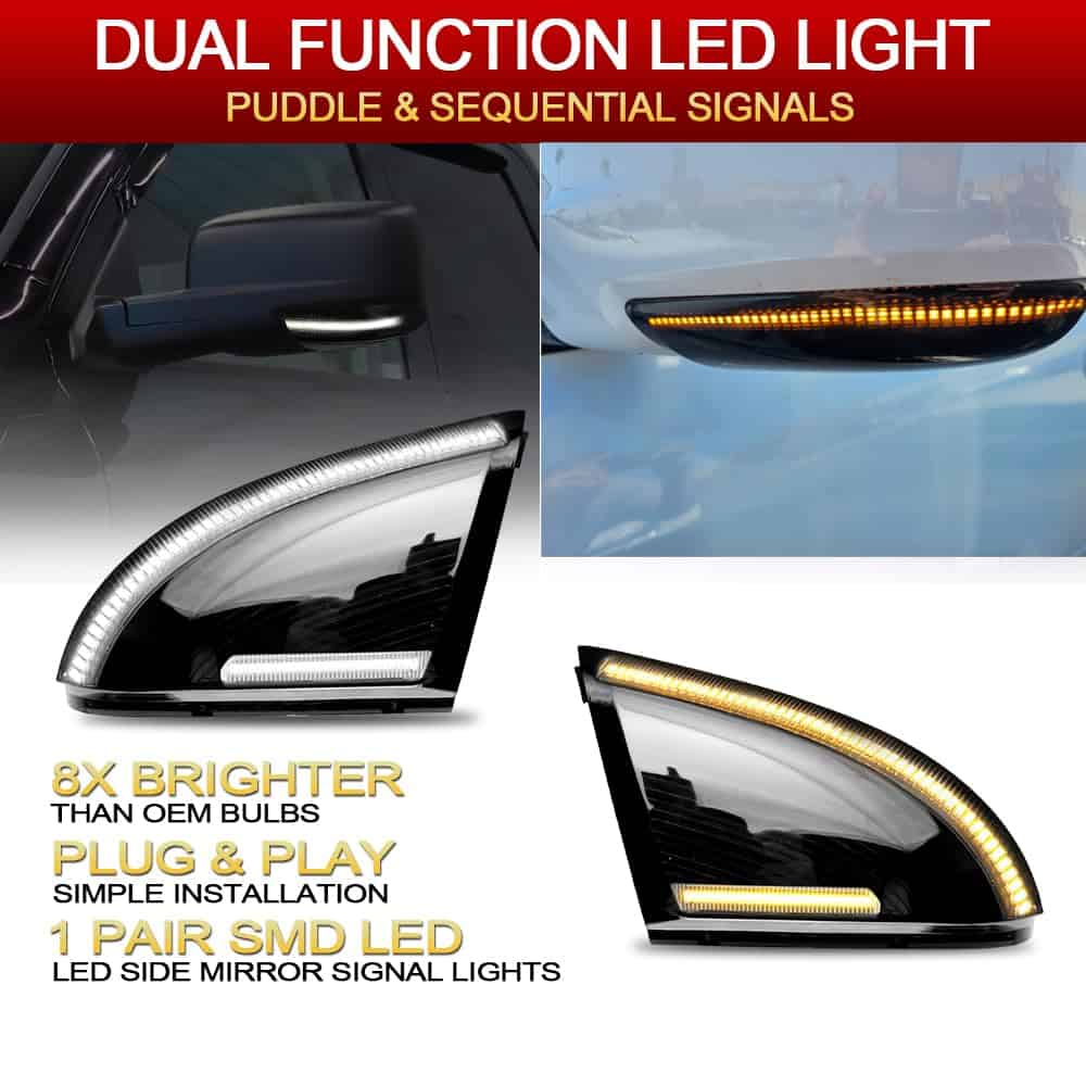 Espejo lateral con señal de giro secuencial Led Switchback - Imagen 4