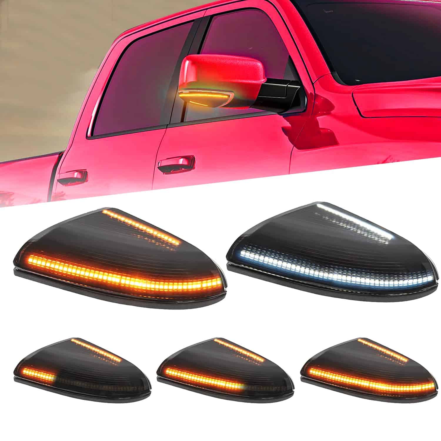 Espejo lateral con señal de giro secuencial Led Switchback