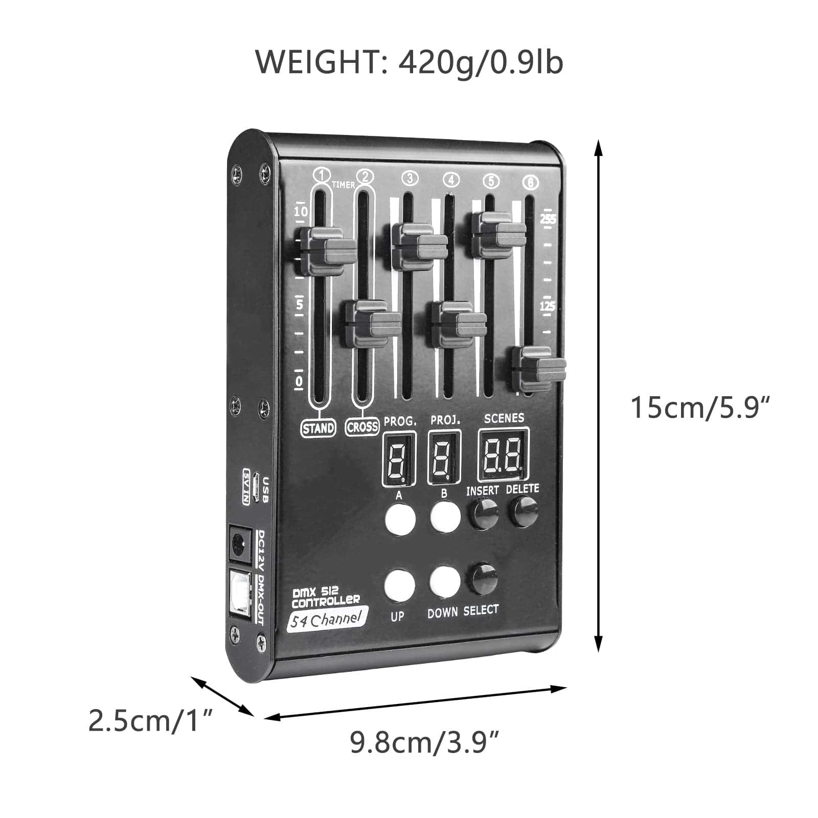 Controlador Dmx Compacto de 54 Canales para Luces Dmx, - Imagen 5